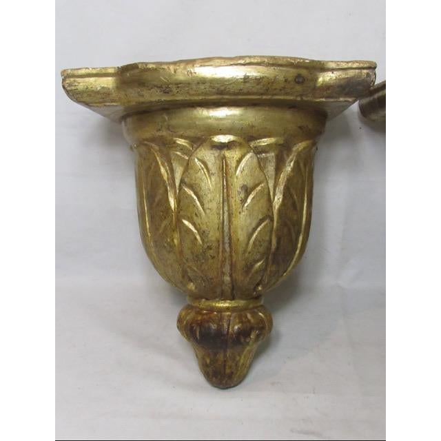 Wood 18th Century Italian Wall Brackets For Sale - Image 7 of 12