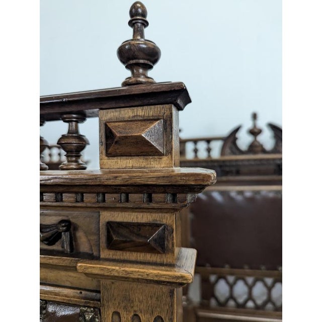 Renaissance Chairs in Solid Walnut, Set of 8 For Sale - Image 13 of 15