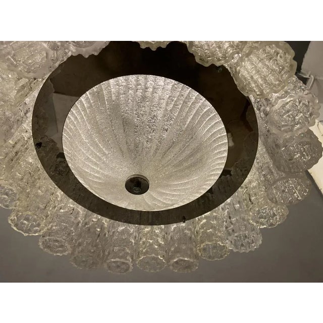 Large Mid-Century Murano Glass Chandelier by Toni Zuccheri, 1970s For Sale - Image 9 of 11