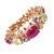 Bochic "Capri" Vintage Ruby, Diamond & Sapphire Bracelet Set In 18K & Silver For Sale - Image 15 of 18