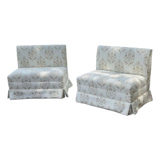 Pair of Vintage Banquets, Recovered For Sale