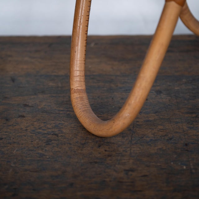 Italian Bamboo Stool, 1950s For Sale - Image 10 of 13