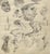 1930s A Striking, 1930s Composite Sketch, Figure Study (Faces and Profiles) by Noted Chicago Modern Artist, Harold Haydon For Sale - Image 5 of 6