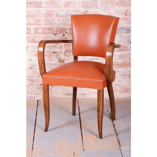 Brown Art Deco Armchair in Beech from Jules Leleu, France, 1930s For Sale - Image 8 of 15