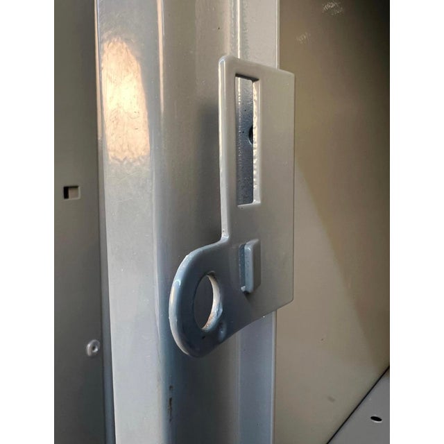 Late 20th Century Pair of Two Tall Industrial Lockers For Sale - Image 13 of 15