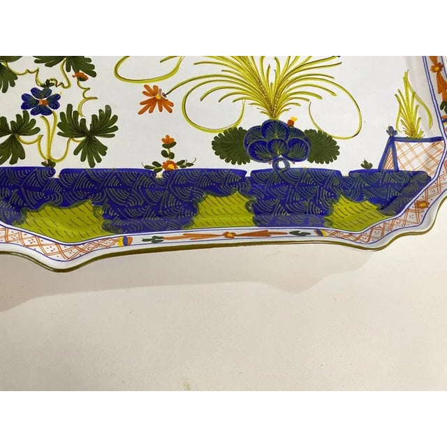 Blue Italian Ferenze Porcelain Dish, 1970 For Sale - Image 8 of 12
