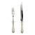 Stieff Sterling Silver Handled Roast Carving Set in "Rose" or "Baltimore Rose" Pattern For Sale