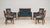 19th Century France Empire Red Wood Sofa Sets For Sale - Image 4 of 11