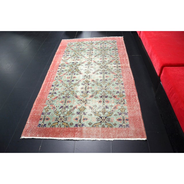 Vintage Turkish Anatolian Faded Area Rug For Sale - Image 11 of 11