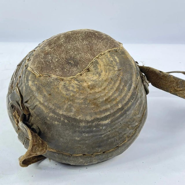Early 20th Century Early 20th Century Lidded Leather Wrapped Lunch Box Ethiopia For Sale - Image 5 of 7