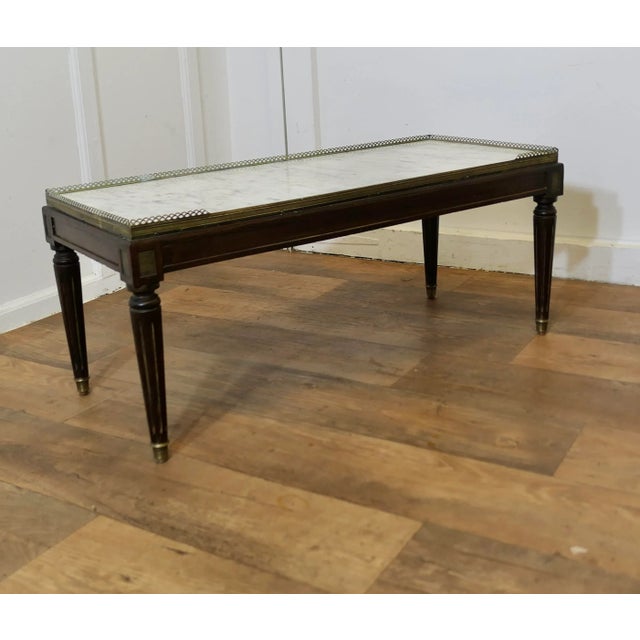 French 19th Century Low Table or Coffee Table This is a superb quality French 19th Century marble top table, it has a...