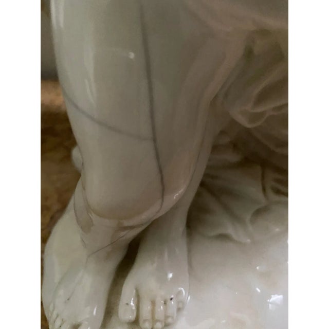Ceramic Early 19th Century Antique Sevres Vieux Paris Putti Statue For Sale - Image 7 of 10