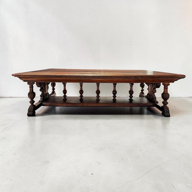 Monumental English Jacobean Oak Refectory Dining Table, 19th Century For Sale - Image 4 of 10