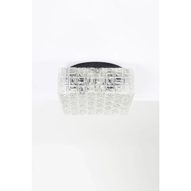 Square Flush Mount by Osvetlovaci Sklo Valaske Mezrici, 1960s For Sale - Image 6 of 11