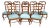 Vintage French Country Dining Chairs Set of 8 For Sale