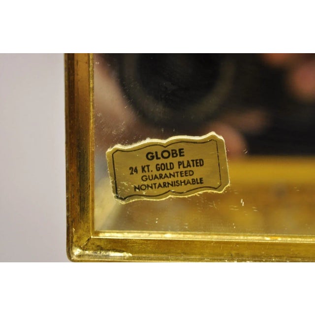 Vintage French Hollywood Regency Style Gold Filigree Vanity Jewelry Box by Globe For Sale - Image 10 of 12