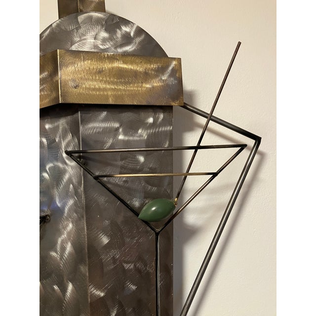 Mid-Century Modern “Manhattans and Martinis" - 30” Wall Sculpture Attributed to Jere Studios - Excellent Condition For Sale - Image 3 of 13