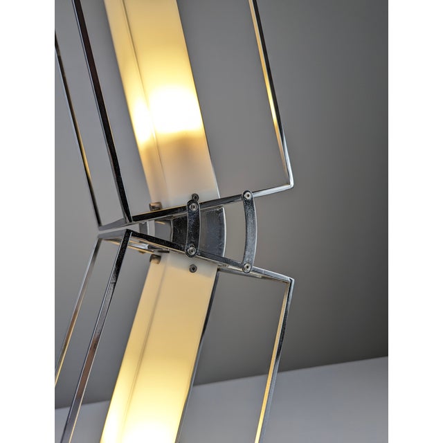 Plastic 20th Century Designer Architectural Table Lamp For Sale - Image 7 of 13