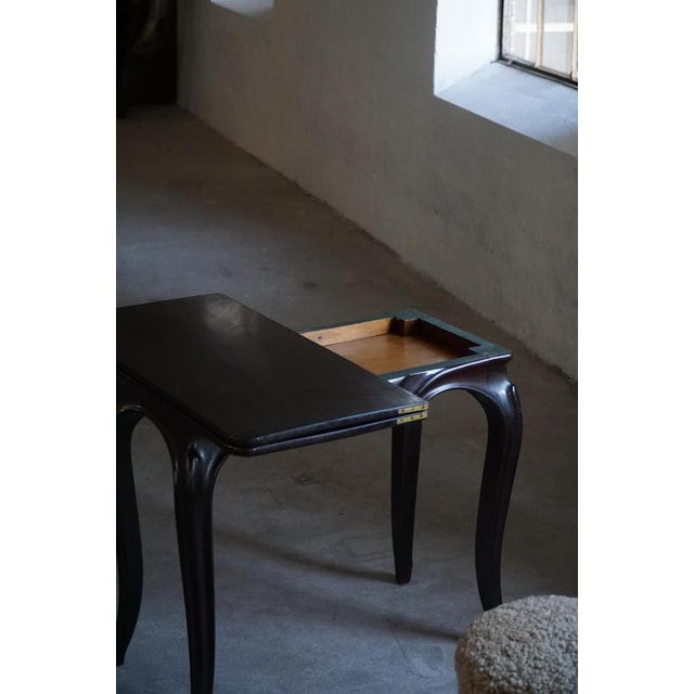 Vintage English Rococo Revival Game Table in Wood, 1920s For Sale - Image 6 of 17