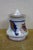 Antique Gaudy Welsh Ironstone Cobalt Blue Floral Creamer Pitcher & Bowl For Sale - Image 10 of 18