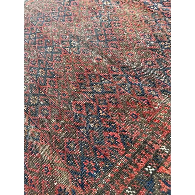 Turkmen Baluch Rug, 1950s For Sale - Image 16 of 18