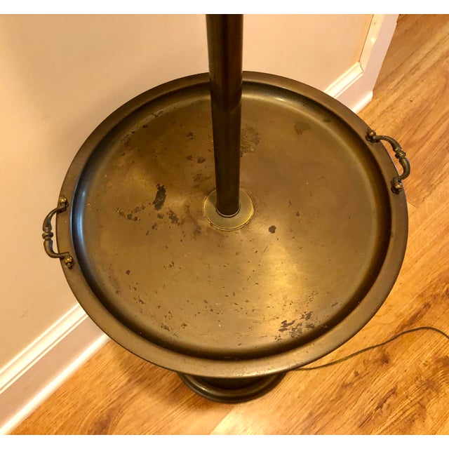 Antique Rembrandt Brass Floor Lamp With Table Chairish