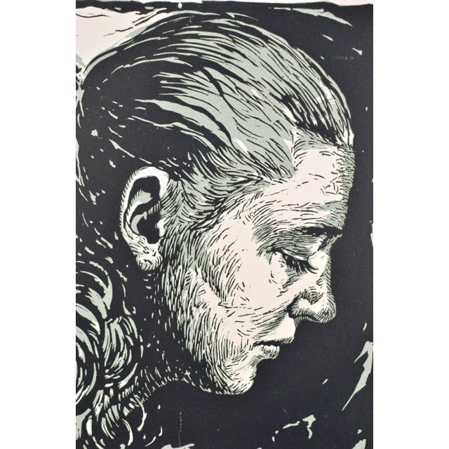 Albert Goltjakov, Meditation, 1960s, Monotype For Sale - Image 3 of 6