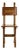 Antique Italian Inlaid Wood Side Chair With Geometric and Floral Marquetry For Sale
