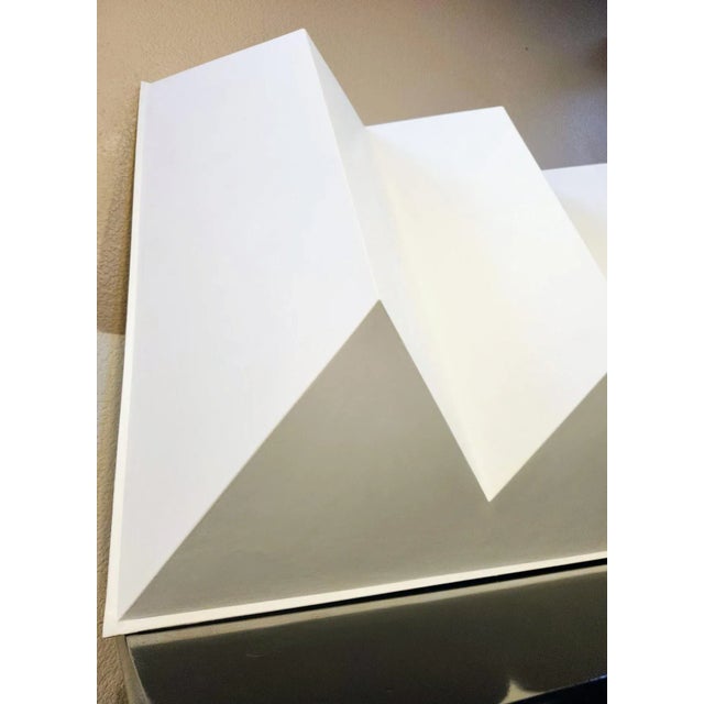 White Final Clearance 55" Original Minimalist Brutalist Abstract Sculpture of 2Oth Century For Sale - Image 8 of 18