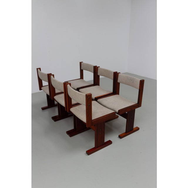 Danish Brutalist Rosewood Dining Chairs from Gangsø Møbler, 1970s, Set of 6 For Sale - Image 9 of 18