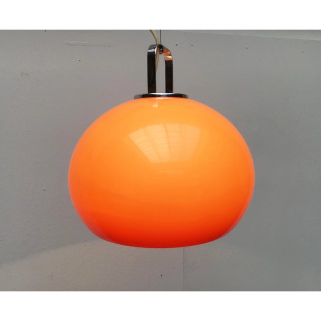 Mid-Century Space Age Italian Zurigo Pendant Lamp by Luigi Massoni for Guzzini For Sale - Image 15 of 18
