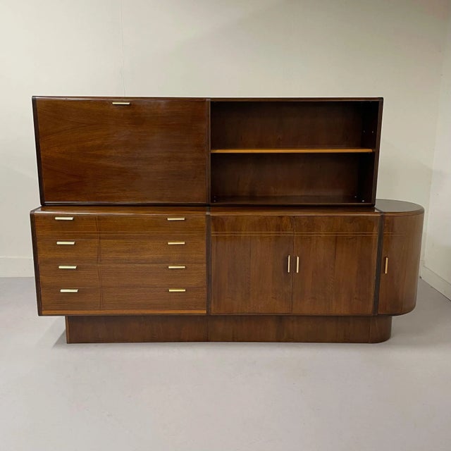 Mid-Century Modern Sideboard in Walnut by A. A. Patijn for Zijlstra, 1950s For Sale - Image 3 of 15
