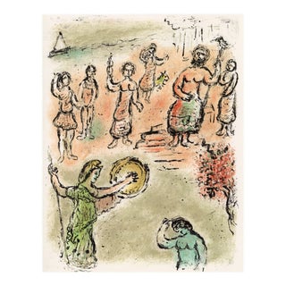 Marc Chagall, Assembly of the Gods, from Odyssey, 1989, Lithograph For Sale