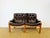 Elegant vintage scandinavian two-seater sofa in excellent condition, dating from the 1960s. bent oak frame with teak...