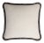 HAPPY PILLOW EDITION Velvet Cushion with Multicoloured Grey Fringes by Lorenza Briola for LO Decor For Sale