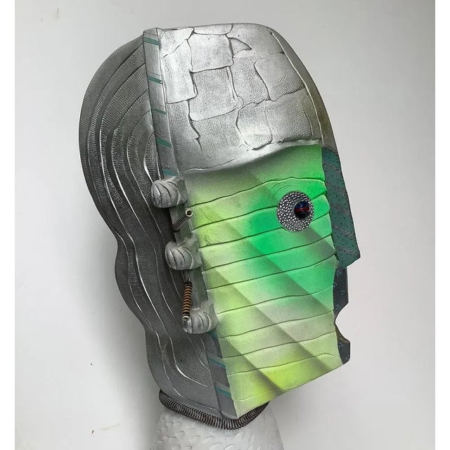 1980s "Worrier" Mixed-Media Sculpture, Signed For Sale - Image 5 of 7