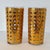 Mid-Century Modern 1960s MCM Culver Canella Highball Glasses, 22k Gold Overlay Cane Design - Set of 2 For Sale - Image 3 of 7