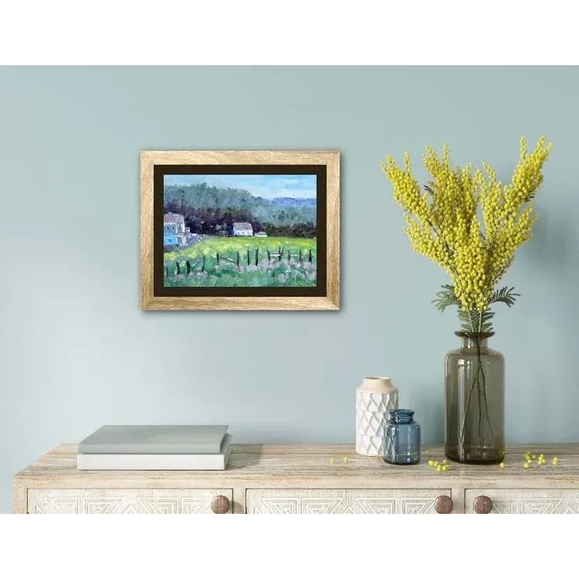 Mendocino Pink Flowers, Impressionist Oil Painting For Sale - Image 4 of 8