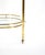 Glass Midcentury Brass and Glass Italian Swing Out Bar Cart For Sale - Image 7 of 12