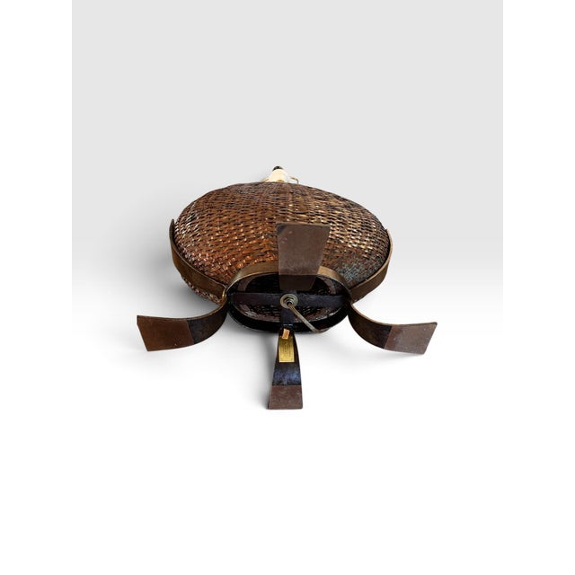 Vintage Exceptional Sculptural Table Lamps by Maitland-Smith, Hand Made in the Philippines - a Pair For Sale - Image 9 of 10