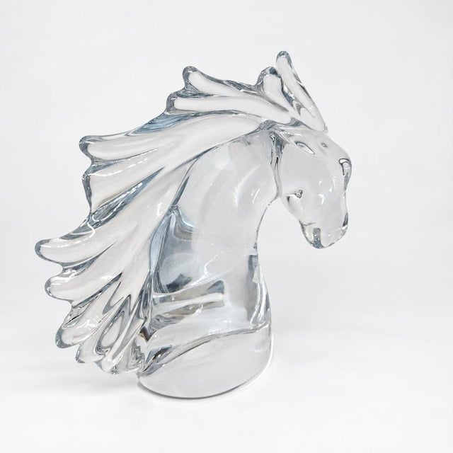 Horse Head Sculpture from Daum For Sale - Image 3 of 9
