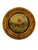 The German or Alpine shooting target is a round wooden plaque featuring a scene of two stags locking antlers in a mountain...