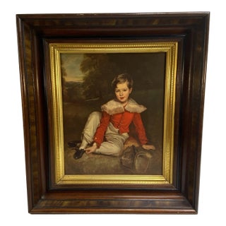 Antique Victorian Ornate Gilted Wood Decorated Shadow Box Frame Lord Seaham For Sale
