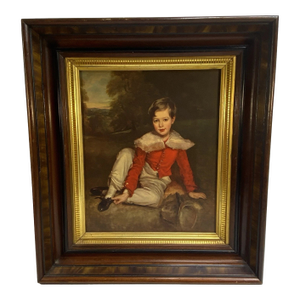 Antique Victorian Ornate Gilted Wood Decorated Shadow Box Frame Lord Seaham