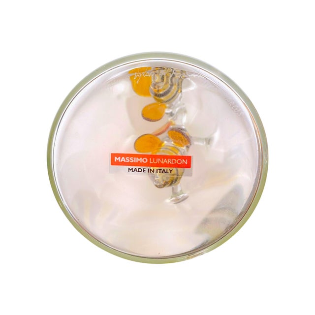 Massimo Lunardon Art Glass Pitcher With Applied Handblown Bees, Made in Italy for Neiman Marcus For Sale - Image 14 of 14