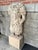 Late 20th Century Life Sized Marble Roman General Statue On Travertine Block Garden Ornament For Sale - Image 4 of 17