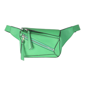Jungle Green Calfskin Mini Puzzle Belt Bag