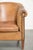 Sheepskin Club Armchair Light Cognac with Decorative Nails For Sale - Image 9 of 14