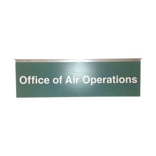 Industrial Military Sign Air Operations 1970s For Sale