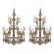 Pair of French Gilt Bronze and Crystal Wall Sconces, Late 19th Century. For Sale